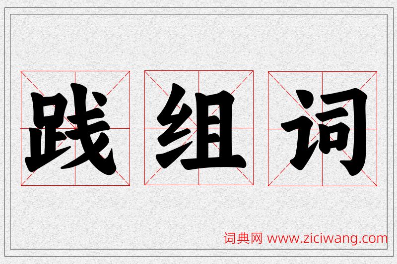 践字的组词