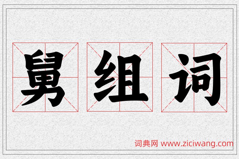 舅字的组词