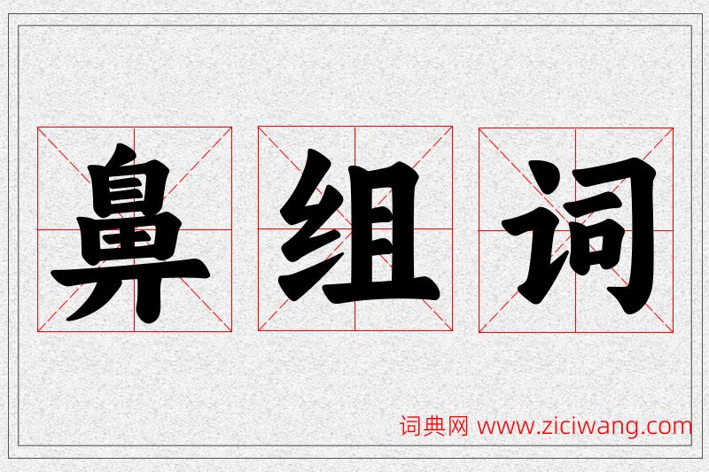 鼻字的组词