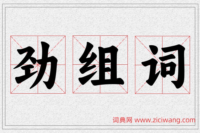 劲字的组词