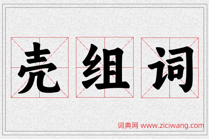 壳字的组词