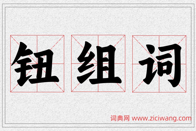 钮字的组词