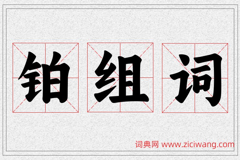铂字的组词