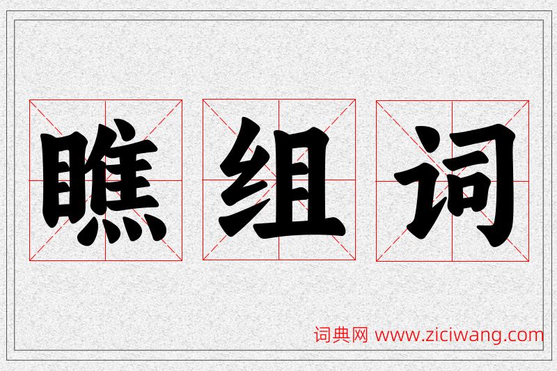 瞧字的组词