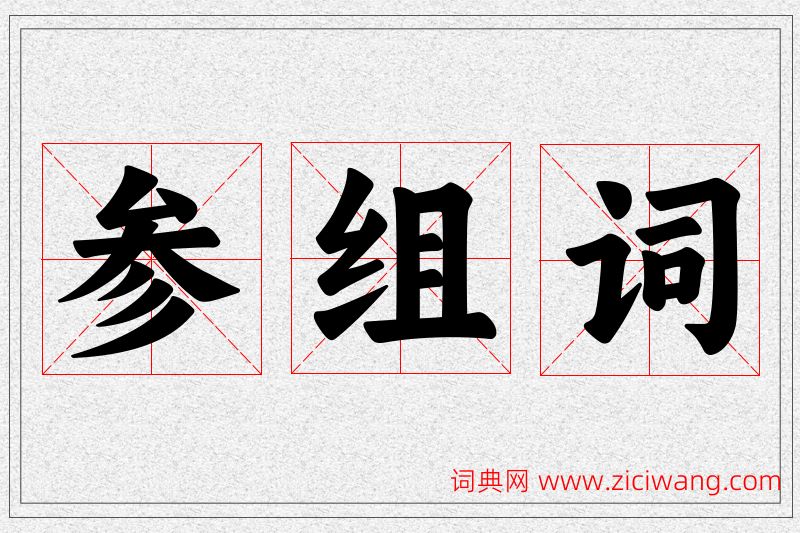 参字的组词