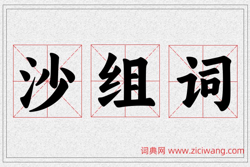 沙字的组词