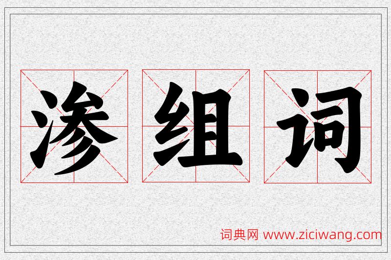 渗字的组词