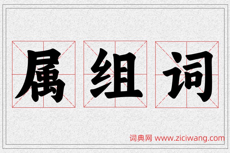 属字的组词