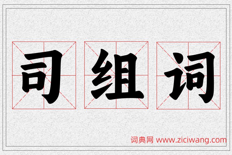 司字的组词