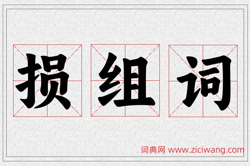 损字的组词