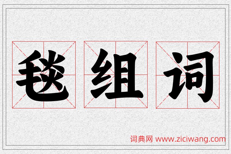 毯字的组词