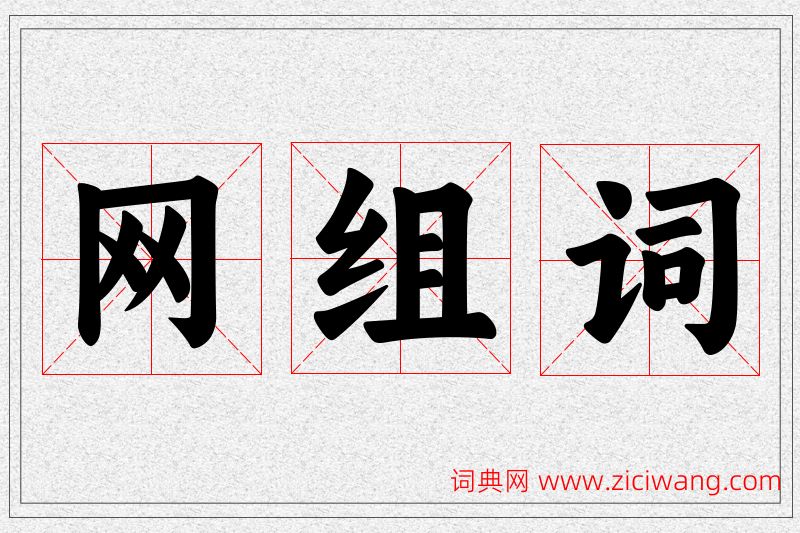 网字的组词
