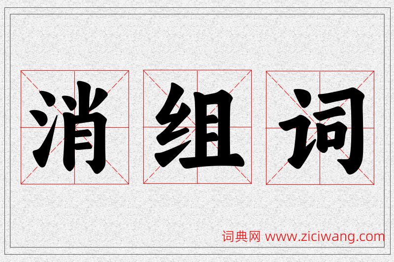 消字的组词
