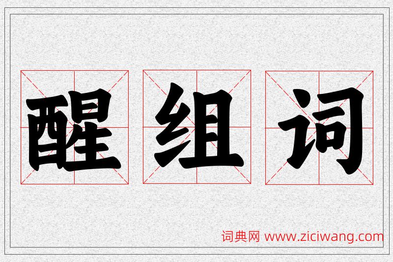醒字的组词
