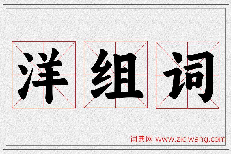 洋字的组词