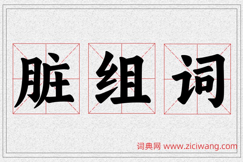 脏字的组词