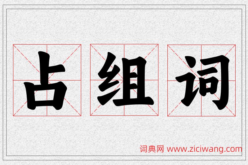 占字的组词