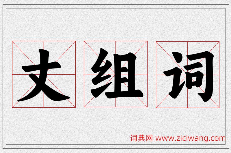 丈字的组词