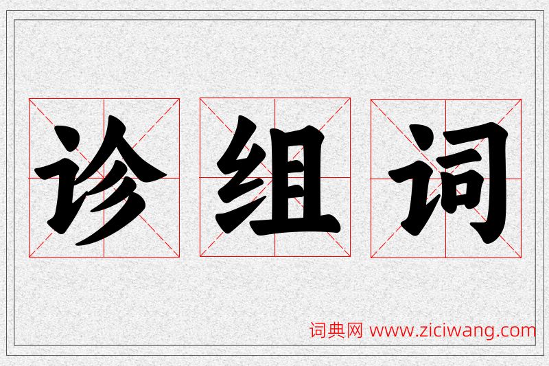 诊字的组词