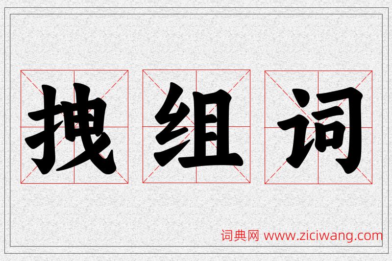 拽字的组词