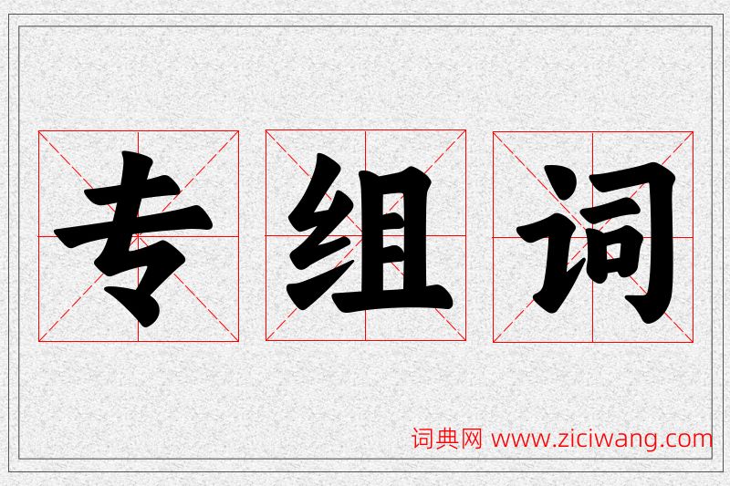 专字的组词