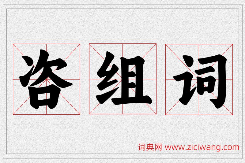 咨字的组词