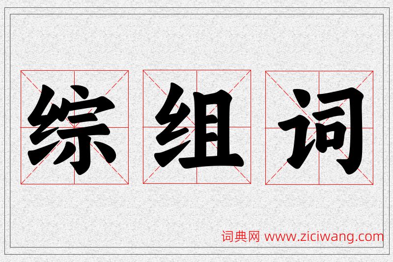 综字的组词