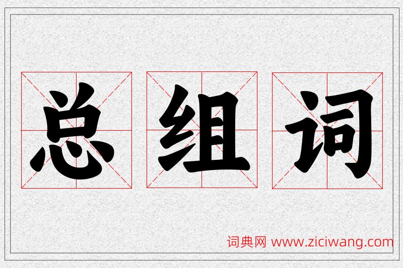 总字的组词