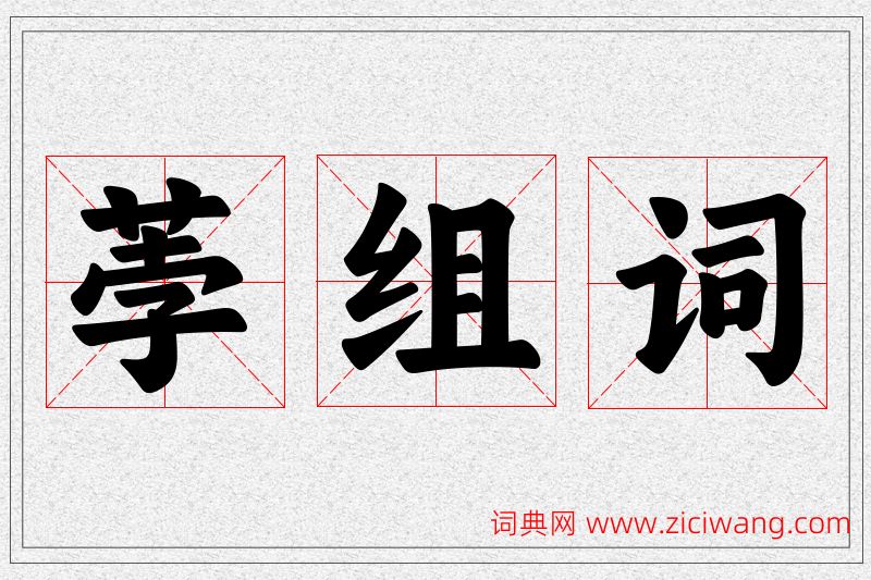 荸字的组词