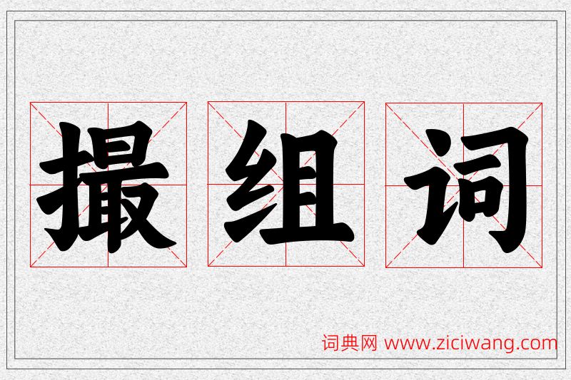 撮字的组词