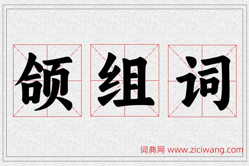颌字的组词