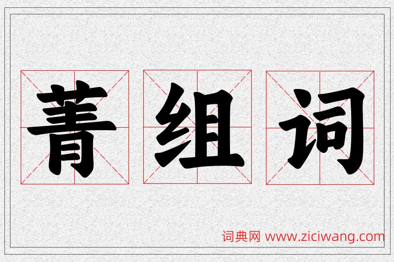 菁字的组词