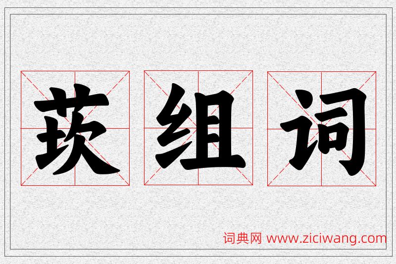 莰字的组词