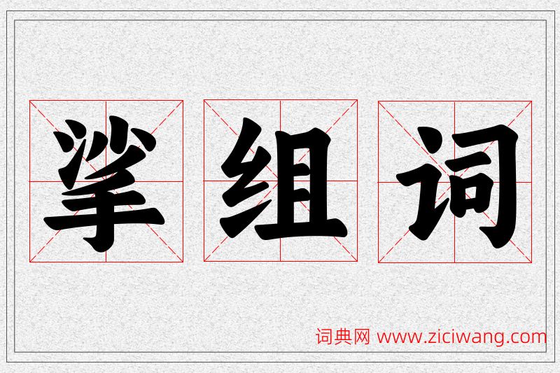挲字的组词