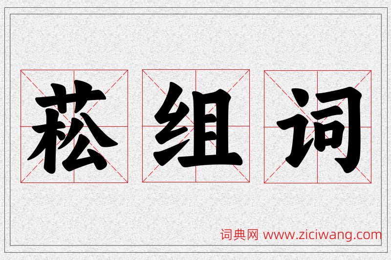 菘字的组词