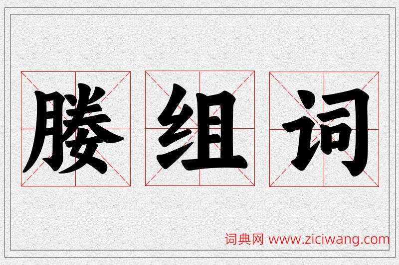 媵字的组词