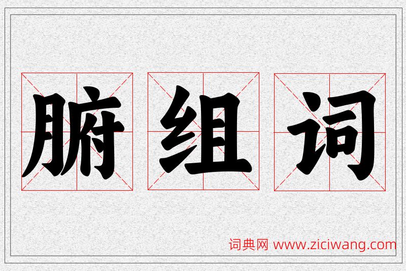 腑字的组词