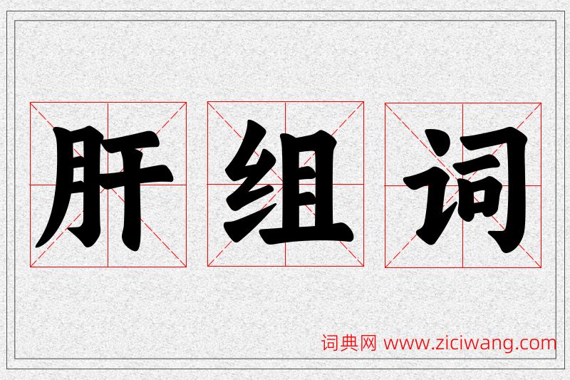 肝字的组词