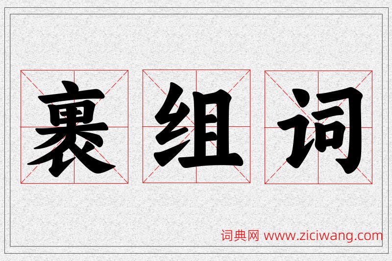 裹字的组词